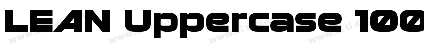 LEAN Uppercase 1002字体转换